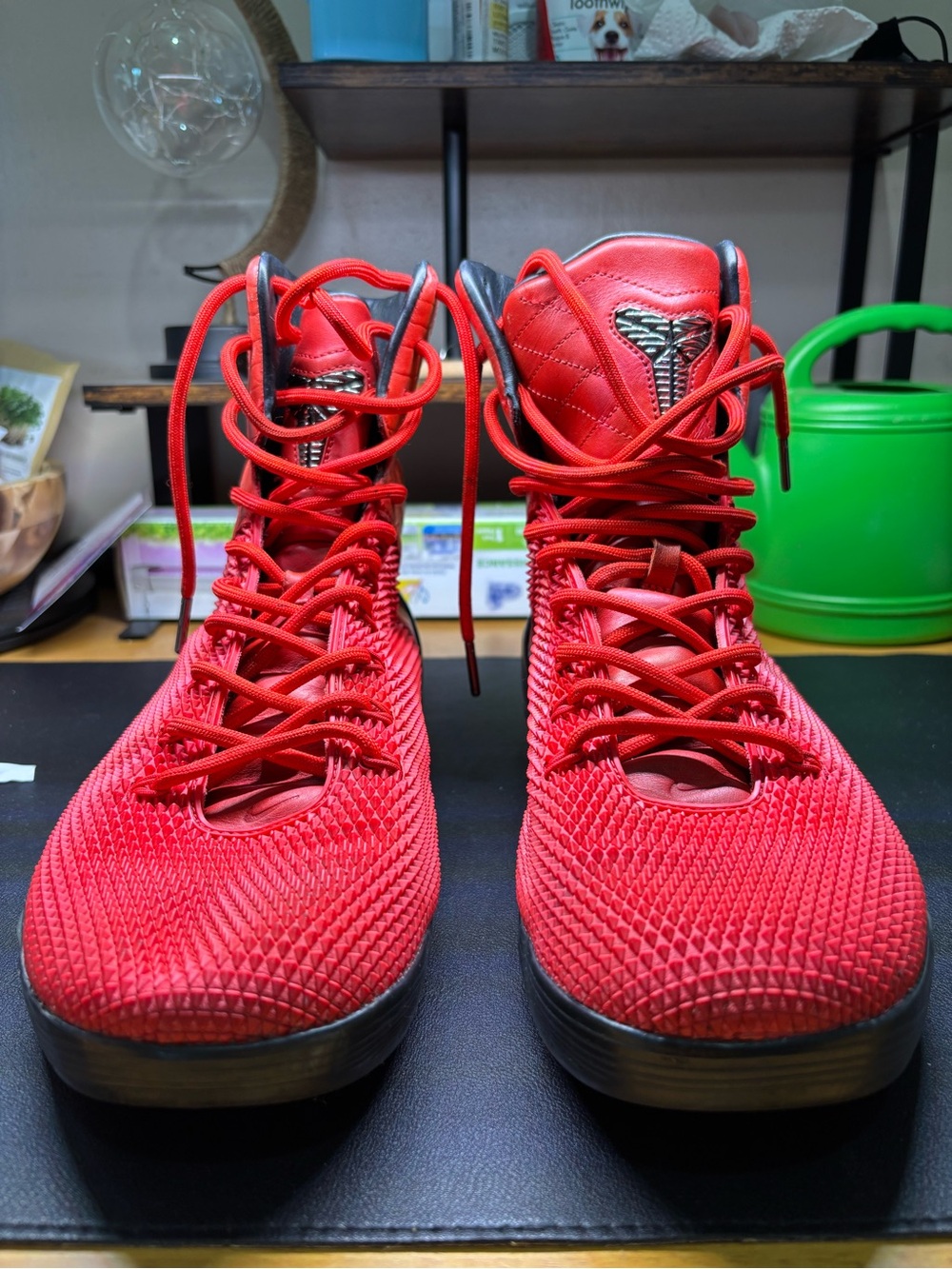 NIKE KOBE 9 KRM EXT HIGH RED MAMBA SNEAKERS. - Picture 4 of 16